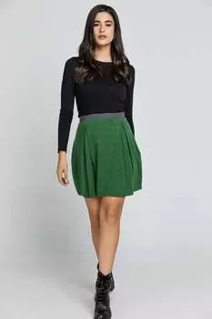 Зеленая мини-юбка Conquista, зеленый