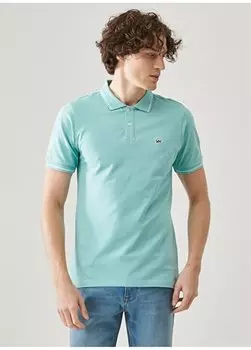 Зеленая мужская футболка-поло L61ARLOT Футболка-поло с коротким рукавом Lee, зеленый