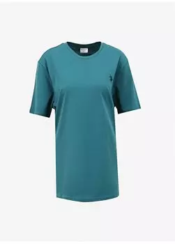 Зеленая мужская футболка с круглым вырезом GTS01IY024 U.S. Polo Assn., зеленый