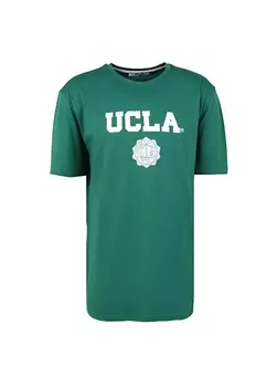 Зеленая мужская футболка с круглым вырезом Ucla