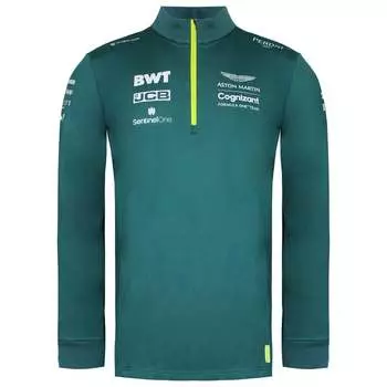 Зеленая мужская футболка среднего слоя Counceant f1 официальной команды Aston Martin, зеленый