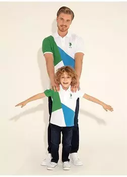 Зеленая мужская футболка T-ORTEKIDS U.S. Polo Assn., зеленый