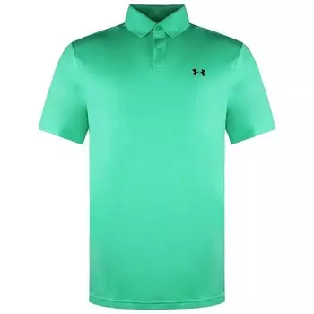Зеленая мужская рубашка-поло Performance 2 0 с коротким рукавом и воротником 1342080 299 Under Armour, зеленый