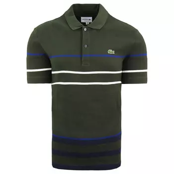 Зеленая мужская рубашка-поло стандартного кроя Lacoste, зеленый