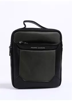 Зеленая мужская сумка-мессенджер Pierre Cardin
