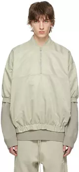 Зеленая нейлоновая куртка Essentials