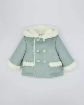 Зеленая парка из овчины для мальчика Fina Ejerique, зеленый