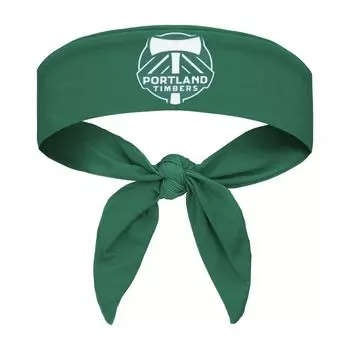Зеленая повязка на голову Portland Timbers с завязками на спине