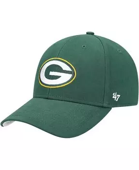 Зеленая регулируемая кепка Green Bay Packers Basic Team MVP для мальчиков дошкольного и младшего возраста '47 Brand