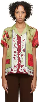 Зеленая рубашка из Гуама Bode