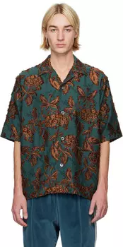 Зеленая рубашка-кабана NEEDLES