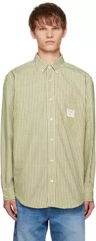 Зеленая рубашка La Chemise Rayee Drole De Monsieur