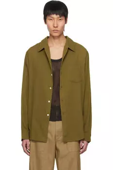 Зеленая рубашка с изображением льва Sfr