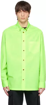 Зеленая рубашка с Медузой Versace