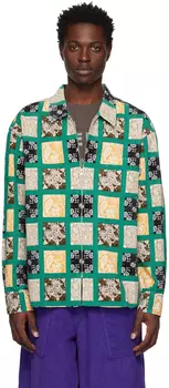 Зеленая рубашка с \огурцами\"" Awake NY