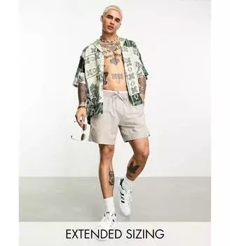 Зеленая рубашка свободного кроя свободного кроя с принтом пейсли и банданой ASOS DESIGN