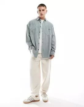 Зеленая рубашка в полоску Dickies