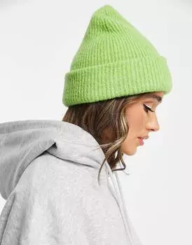 Зеленая шапка ASOS DESIGN