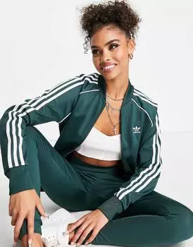Зеленая спортивная футболка adidas Originals SST