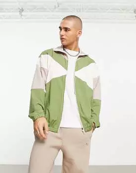 Зеленая спортивная куртка свободного кроя ASOS