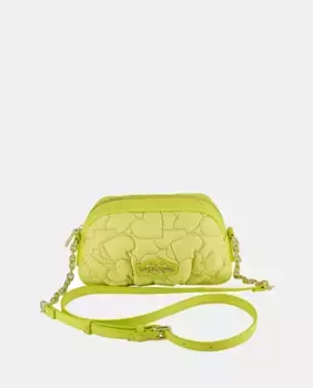 Зеленая сумка через плечо на молнии Love Moschino, светло-зеленый