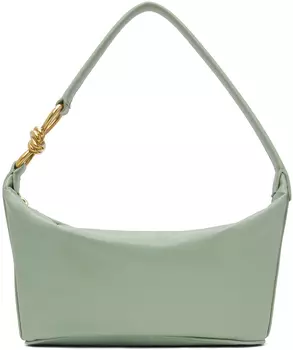 Зеленая сумка через плечо с узлом Bottega Veneta