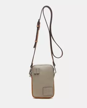 Зеленая сумка для мобильного телефона из переработанных материалов на молнии Abbacino, зеленый