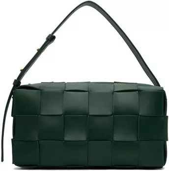 Зеленая сумка-кассета Brick Bottega Veneta