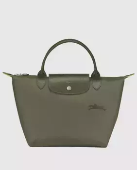 Зеленая сумка Le Pliage с застежкой-молнией Longchamp, зеленый