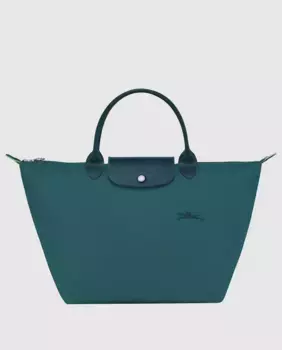 Зеленая сумка Le Pliage с застежкой-молнией Longchamp, синий