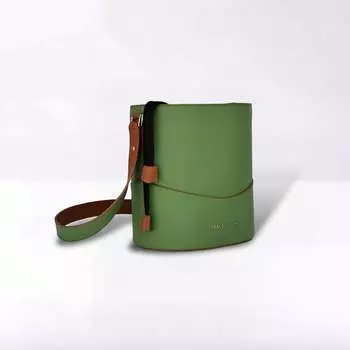 Зеленая сумка-мешок Claudio Civitico, зеленый