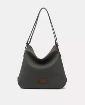 Зеленая сумка-рюкзак из переработанных материалов Abbacino