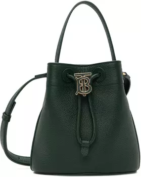Зеленая сумка-ведро Mini TB Burberry