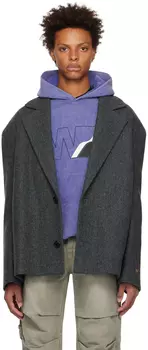 Зеленая свободная куртка We11done