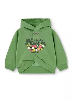 Зеленая толстовка для девочек Boboli