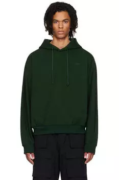 Зеленая толстовка с капюшоном на шнурке Juun.J