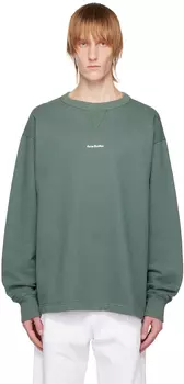 Зеленая толстовка с надписью Acne Studios