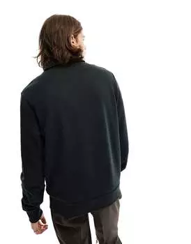 Зеленая толстовка с воротником и полумолнией с логотипом Fred Perry