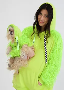 Зеленая толстовка унисекс i woof you Moshiqa