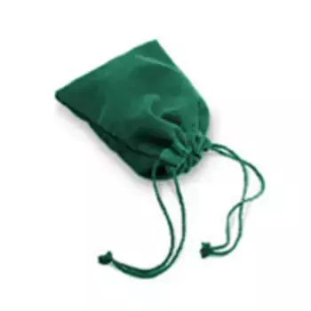 Зеленая велюровая сумка для игральных костей (маленькая), Dice Bags (Chessex)