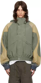 Зеленая ветровка-бомбер Acne Studios