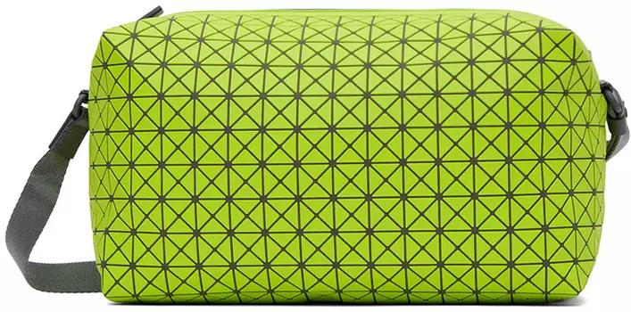 Зеленая виниловая седельная сумка Bao Bao Issey Miyake