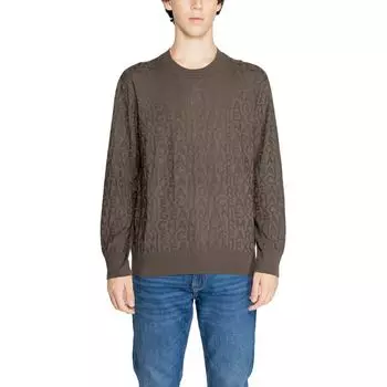 Зеленая вискозная футболка Armani Exchange
