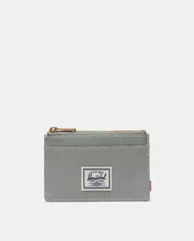 Зеленая визитница Herschel Supply Oscar на молнии, светло-зеленый