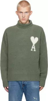 Зеленая водолазка AI Paris Ami de Coeur AMI Paris