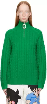 Зеленая водолазка Henley JW Anderson