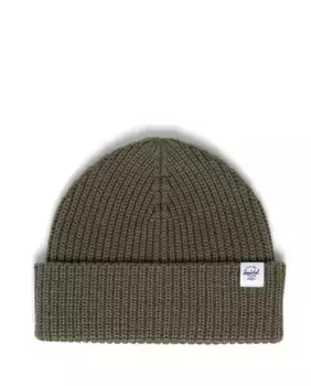 Зеленая вязаная шапка унисекс Herschel, темно-зеленый