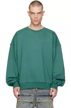 Зеленая вышитая толстовка Juun.J