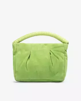 Зеленая замшевая сумочка Unisa, зеленый