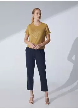 Зеленая женская футболка с круглым вырезом NORMA Pierre Cardin, зеленый